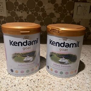 2 Large Kendamil Goat Cans NEW / UNOPENED Baby Goat